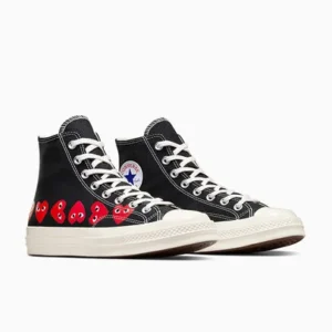 CONVERSE MULTI HEARTS HIGH TOP BLACK