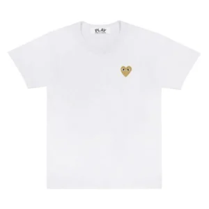 PLAY BASIC T-SHIRT GOLD EMBLEM (WHITE)