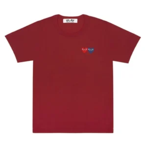 PLAY BASIC T-SHIRT TWO EMBLEM (RED)