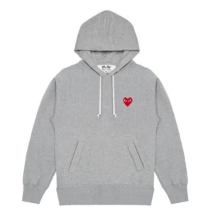 PLAY GREY PULLOVER HOODIE