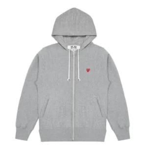 PLAY SMALL EMBLEM ZIP HOODIE