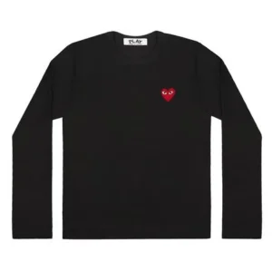 Red Play Comme des Garçons Long Sleeve (Black)